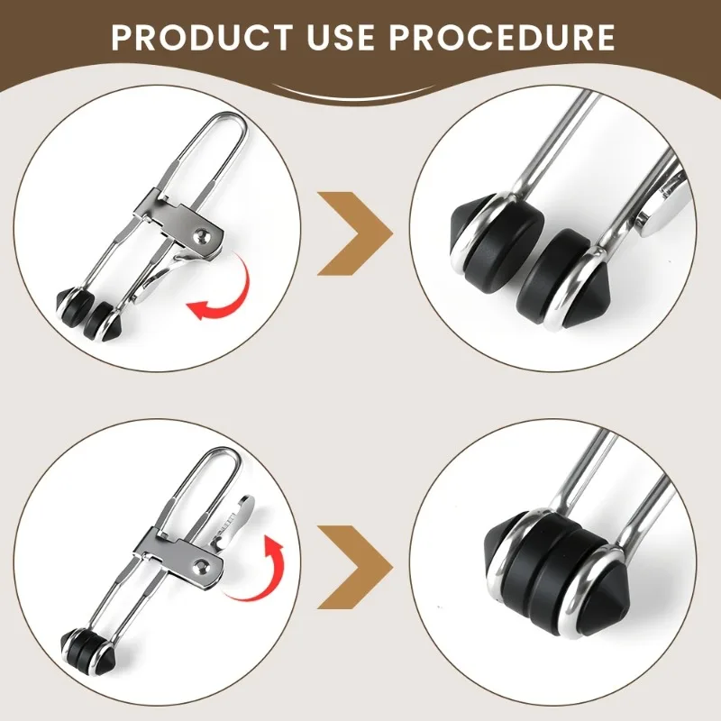 Rubber Head Grid Clamp Lever Action Rust Proof Multifunctional Hand Tool for Ceiling Tile Jewelry Making Fastener Kit