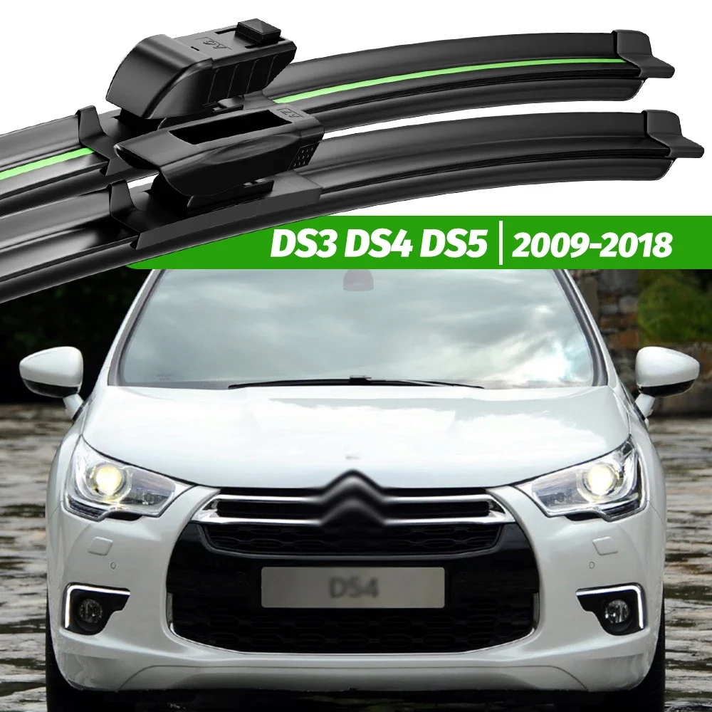 For Citroen DS3 DS4 DS5 2009-2018 2pcs Front Windshield Wiper Blades 2010 2011 2012 2013 2015 2016 Windscreen Window Accessories