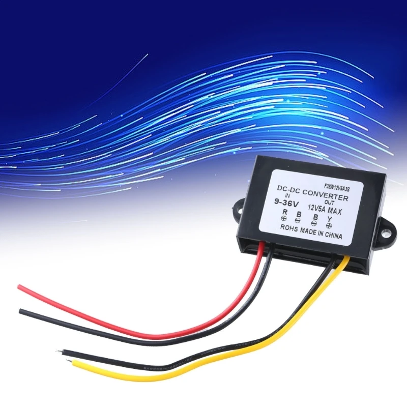 Heavy Duty 9V 36V To 12V 5A Step Up/Down Regulator, Suitable For Car And Outdoor Lighting