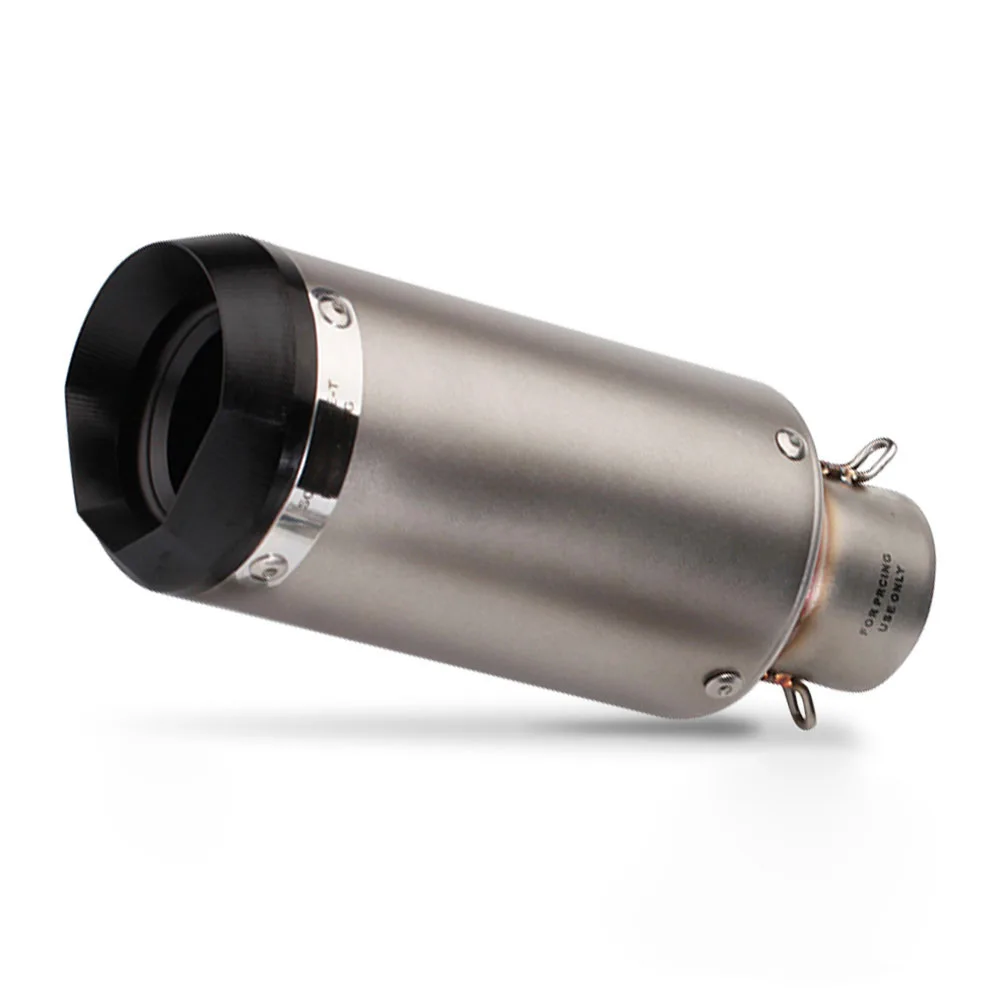 

STLF Motorcycle Exhaust Pipe 51mm/60mm Stainless Steel Motorcycle Exhaust Muffler for Ninja250sl Cb500f Xsr700 R25 R15v3