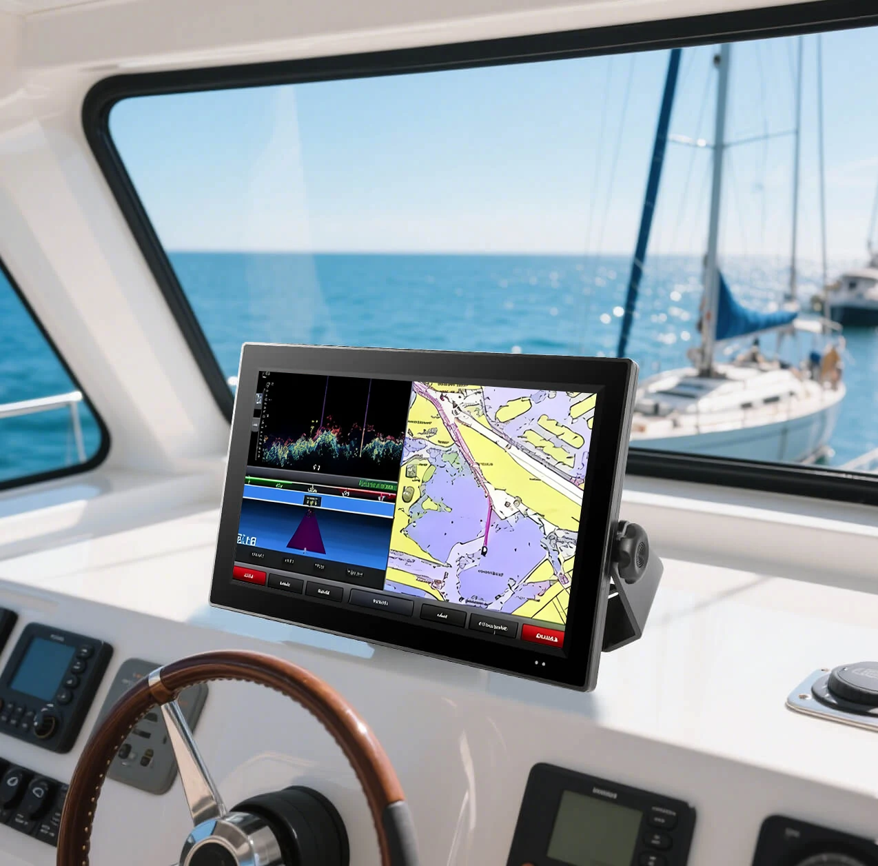 

IP67 Capacitive Touch Screen Computer Marine Industrial Marine Monitor