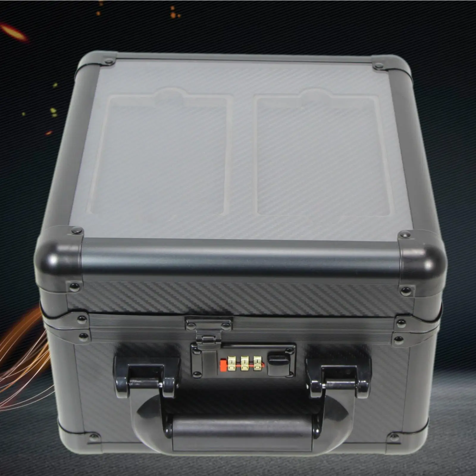 Secure Double Layer Card Case Graded Trading Card Storage Box Portable Card Display Organizer for PSA BGS Collection