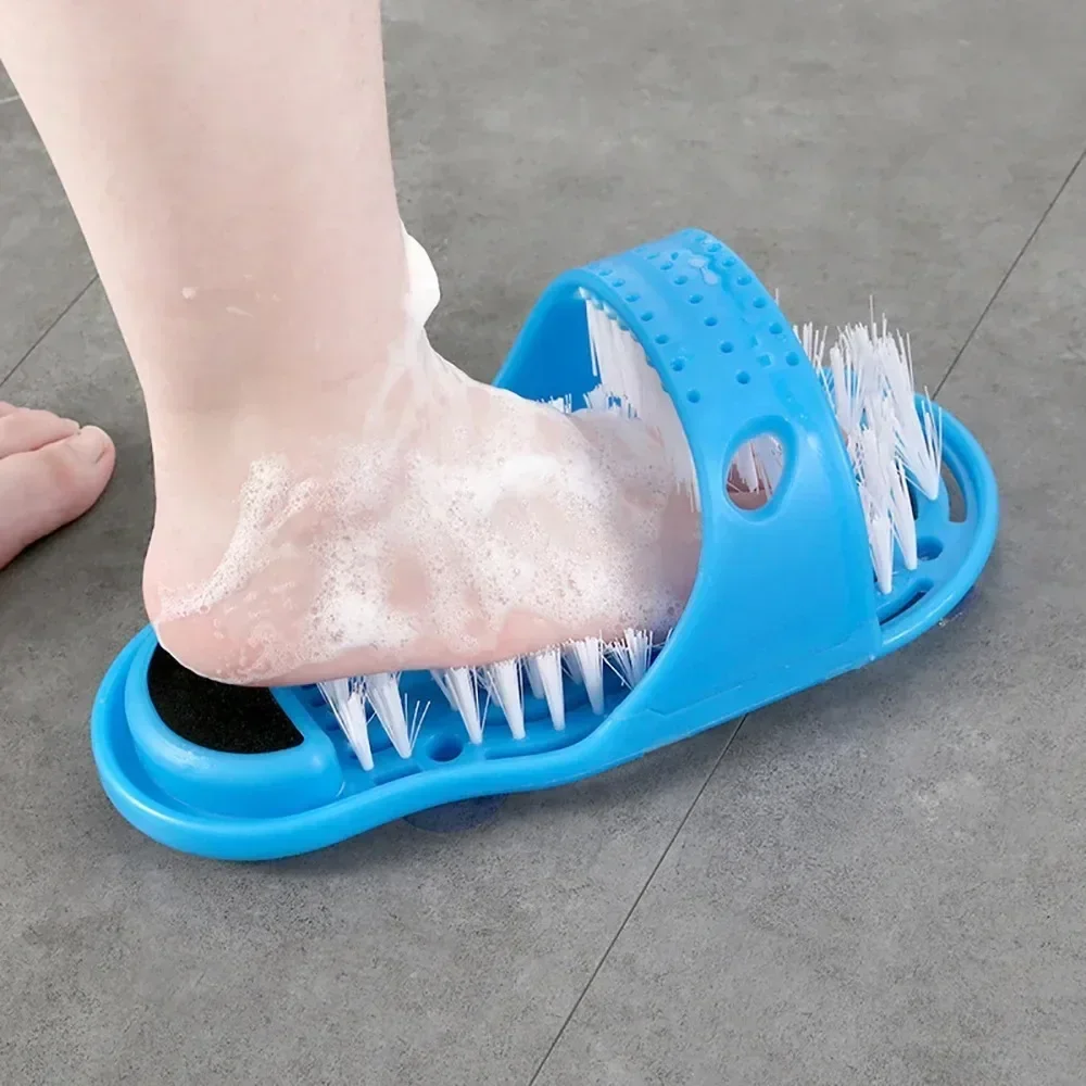 1PC Dusche Fuß Wäscher Massage Bad Bad Fuß Pinsel Entfernen Abgestorbene Haut Reiniger Spa Peeling Waschmaschine Waschen Slipper werkzeuge – Detail 7