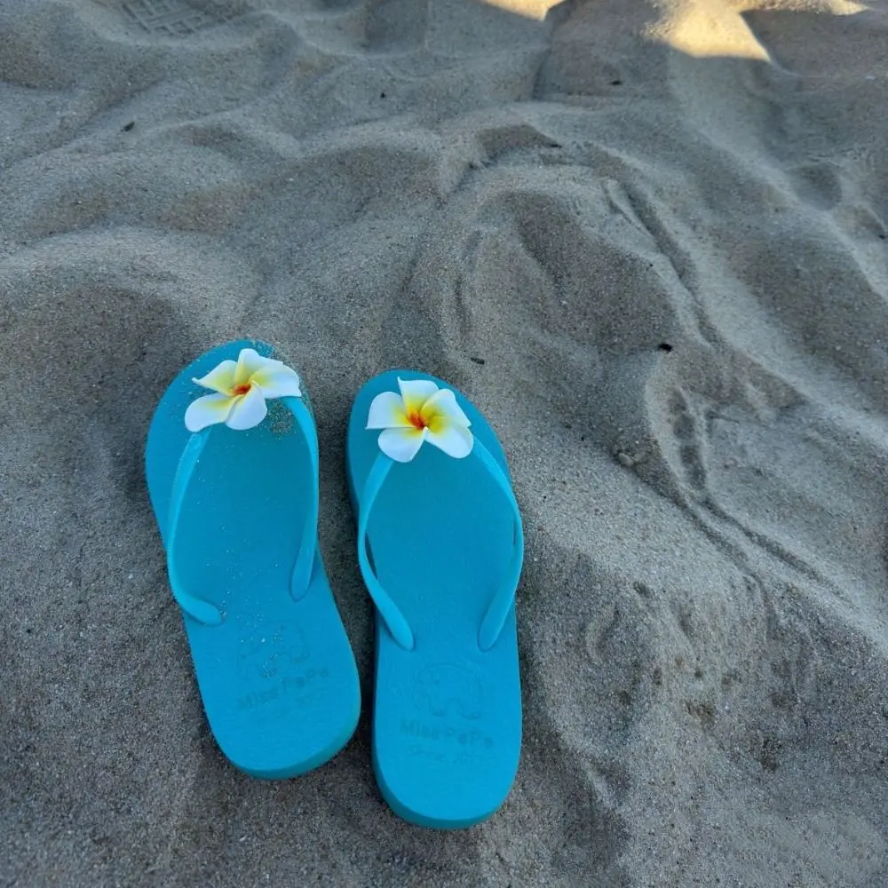 Cute Summer Flower Slipper Elegant Beach Women's Sandals Vacation Non-Slip Ladies Slippers Indoor