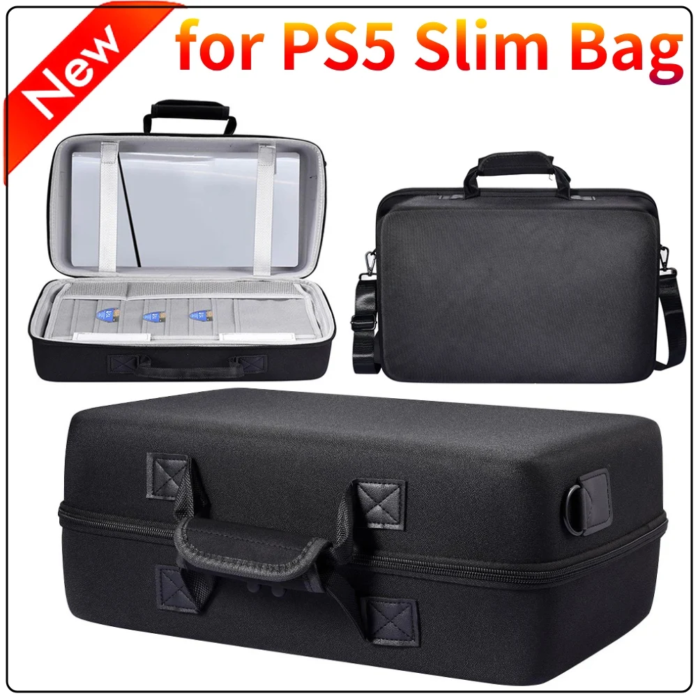 Reisetasche Umhängetasche für Playstation 5 Slim Console Schutz stoßfest für Controller Gamepad Hard