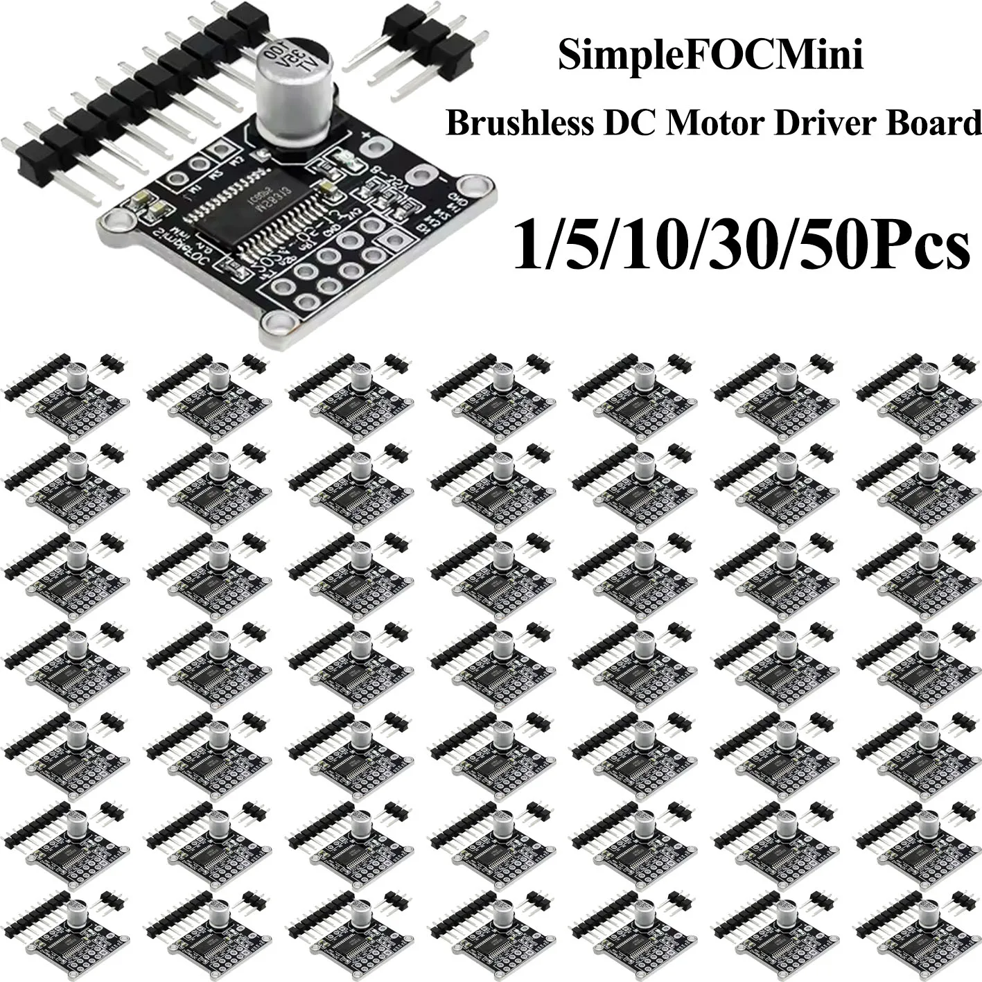 1~50Pcs SimpleFOCMini BLDC Brushless DC Motor Driver Board FOC Controller Driver With SVPWM Control Algorithm For Gimbal Motor