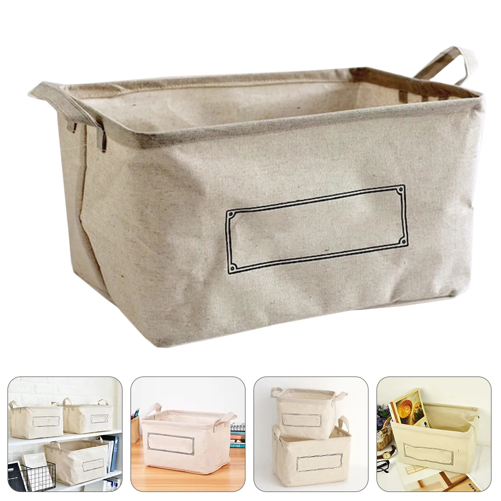 

Desktop Storage Box Foldable Bin Cubbies Organizer Basket for Cute Bins Crate