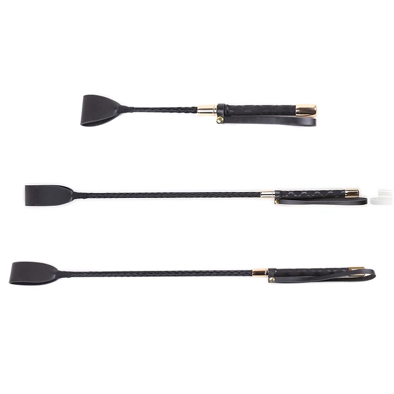 Riding Crop durevole equestre Training PU Leather Outdoor puntatore portatile leggero antiscivolo con manico Horse Whip Racing