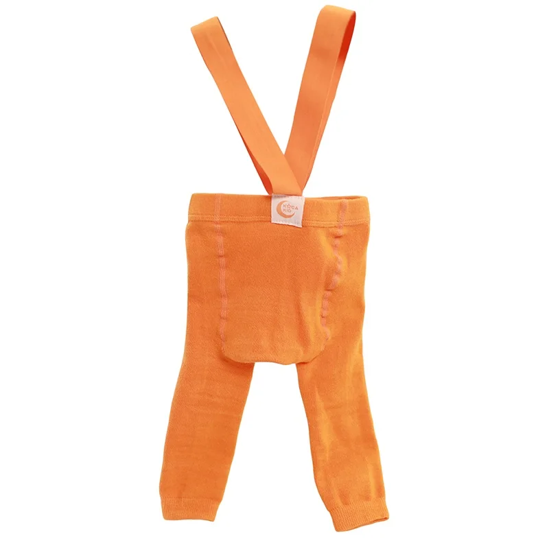 Повседневные леггинсы для малышей SCEINRET, Однотонные эластичные леггинсы с ремешками, весенне-осенние брюки на подтяжках для маленьких девочек и мальчиков
