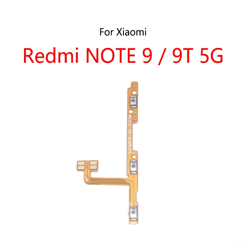 Interruttore del pulsante di accensione Pulsante di disattivazione del volume Cavo flessibile di accensione/spegnimento per Xiaomi Redmi NOTE 9 5G /