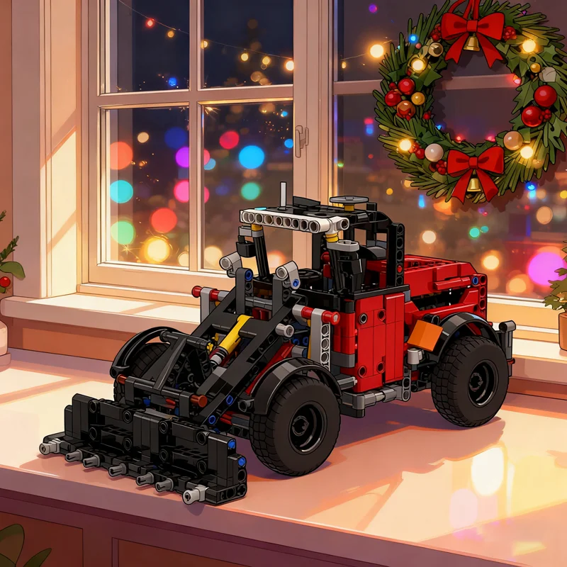 

724pcs MOC Front Loader Technical Model Building Blocks Architecture Toys Creative Assemble Idea Festival Gifts Brick Education