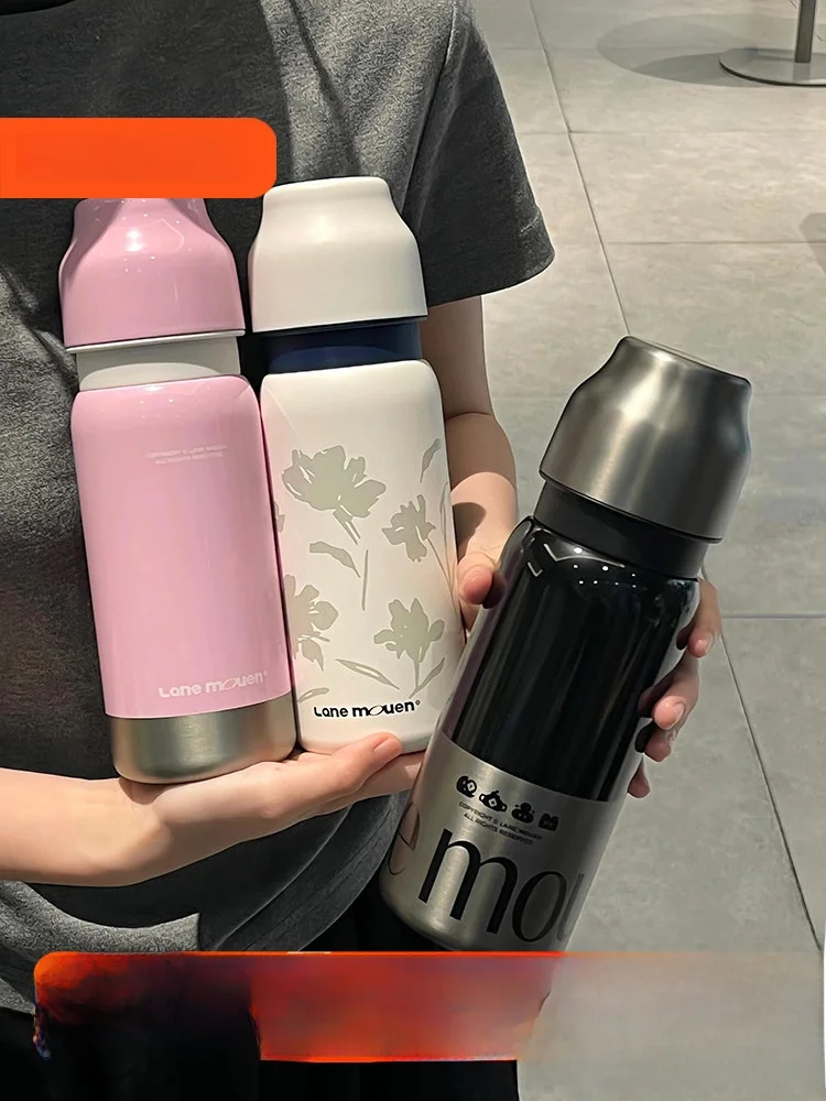 Large Capaci Thermal Cup ex Birthday New Year Gift Travel Coffee Cup Anti-drip Anti-scald Easy to Clean Portable Stainl...