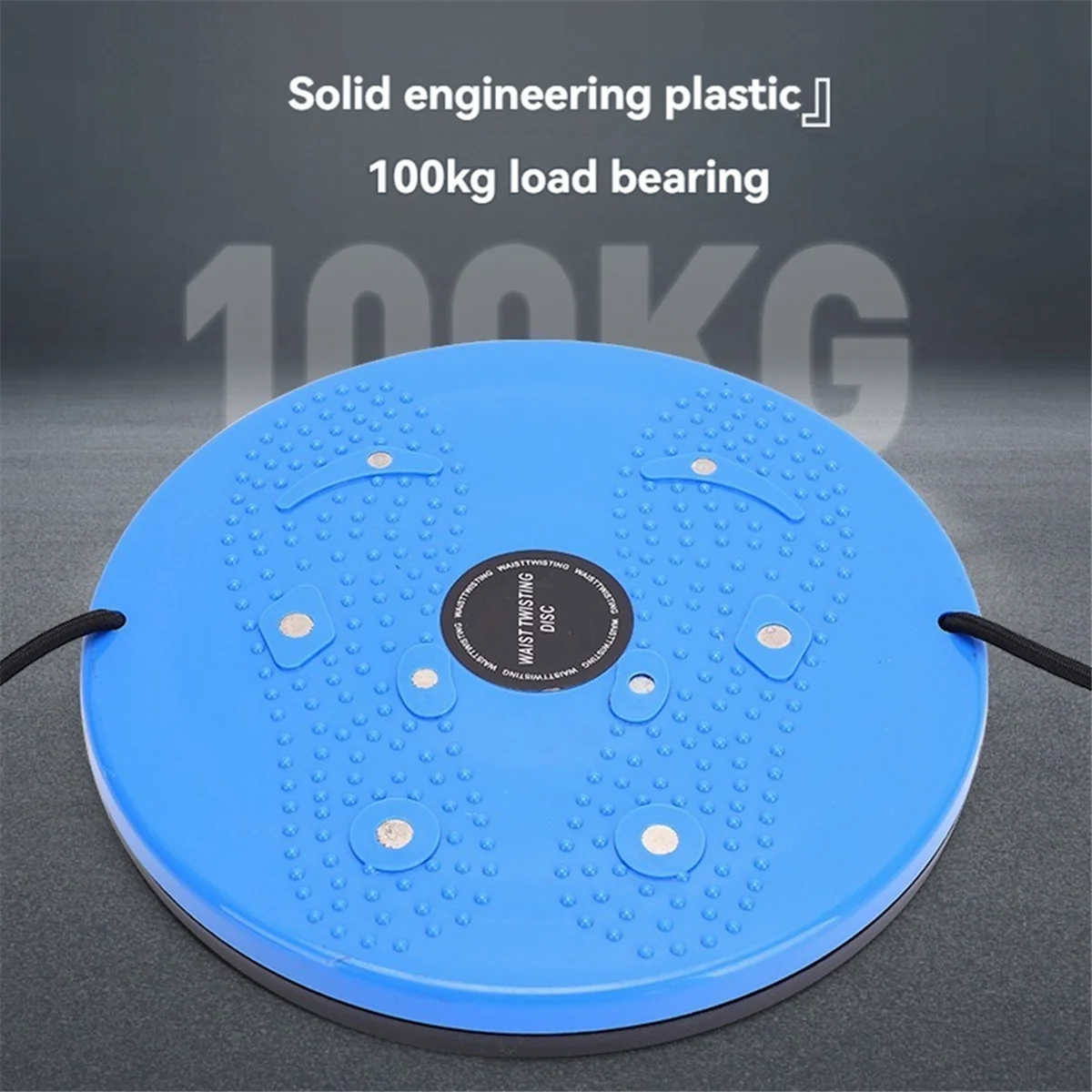 A44U Twister Magnet Waist Twisting Disc Fitness Balance Board Weight Lose Trainer Magnetic Massage Wriggling Plate Gym Blue