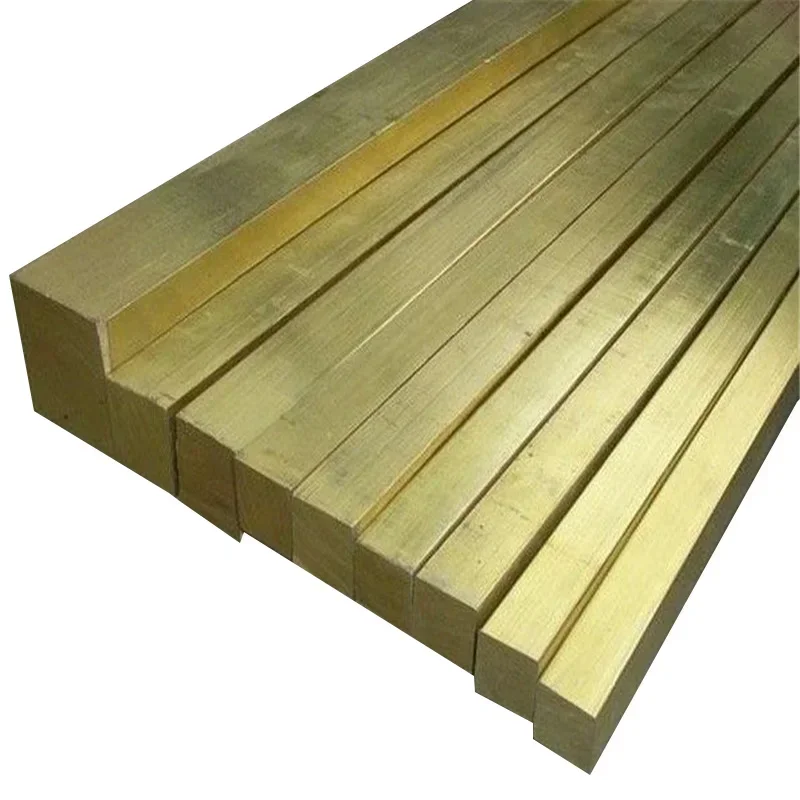 Length 500mm Yellow Brass Flat Bar Square Stick Rod Solid Bar 3/4/5/6/7/8/9/10/11/12/13/14/15/16/18/20mm Brass Plate CNC Metal