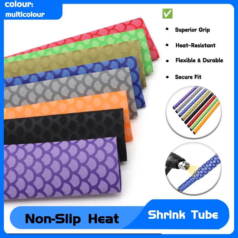 

Non-slip Heat Shrink Tube for Fishing Rod DIY Racket Sleeve Electrical Insulation 15/18/20/22/25/28/30/35/40/45mm 8 colors