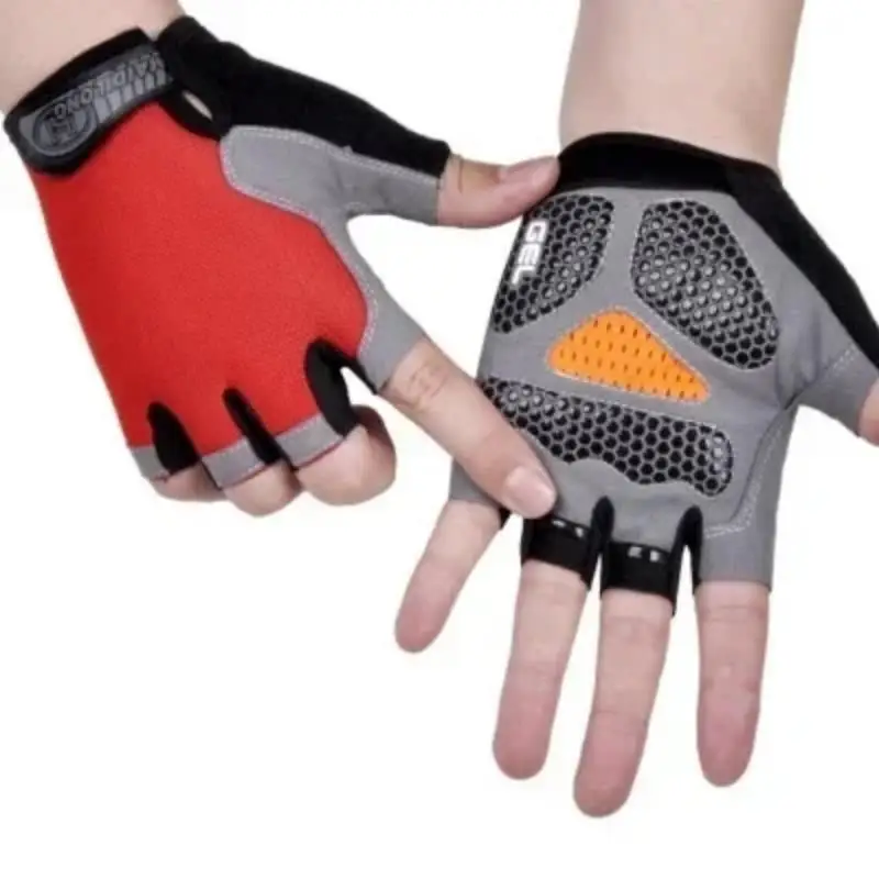 Motorcycle Anti Slip Shock Breathable Half Finger Gloves Cycling Gloves Breathable Fitness Exercise Sports Camping hiking gloves