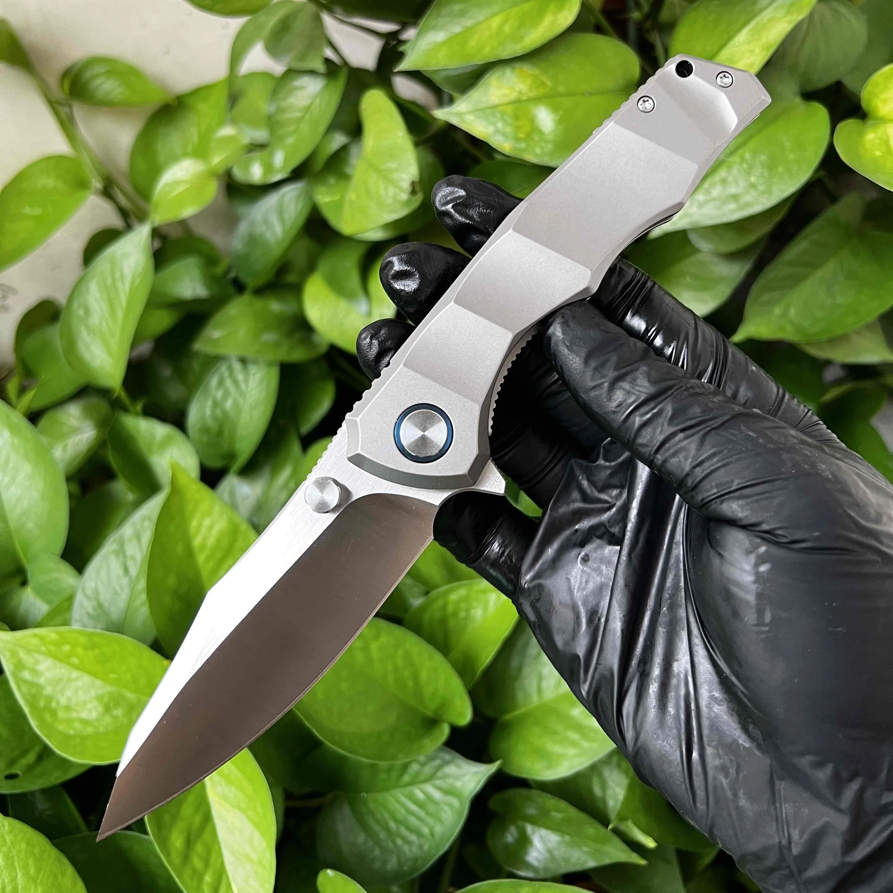 

Outdoor camping EDC tactical folding knife VG10 steel TC4 titanium handle camping hunting tool knife fishing knife