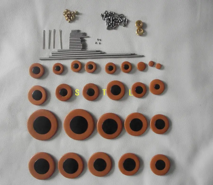 

New Alto sax repair parts screws,parts+ Alto sax pads Complete Set of 25 pads