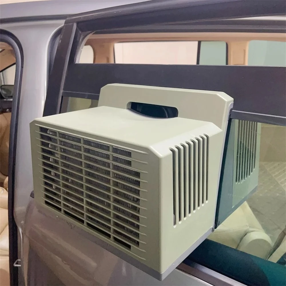 X-HOUSE 24V DC Portable AC, Ductless: Hassle - Free for Car Window Mounting, Ideal Parking & Tent AC