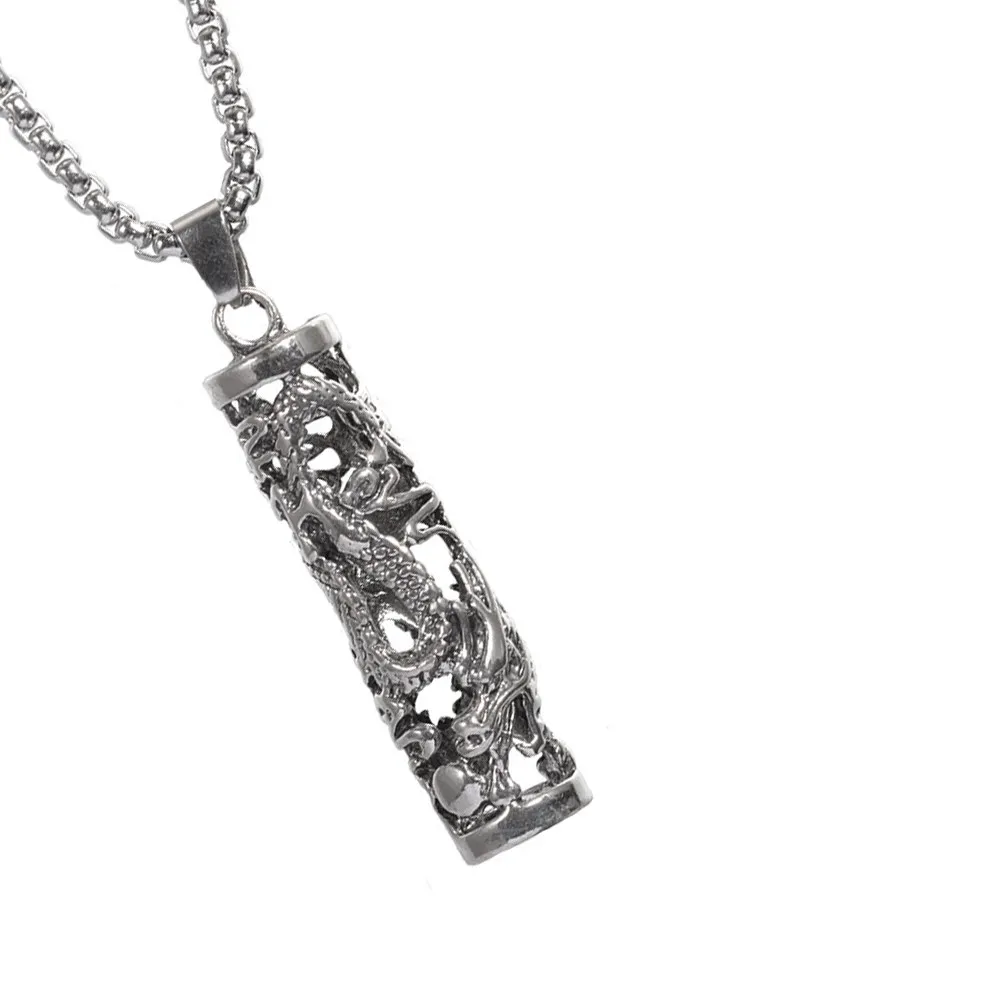 Pendant Necklace For Photo Shoot Accessory Winter Sweater Necklace Punk Men Gothic Alloy High Polish Smooth
