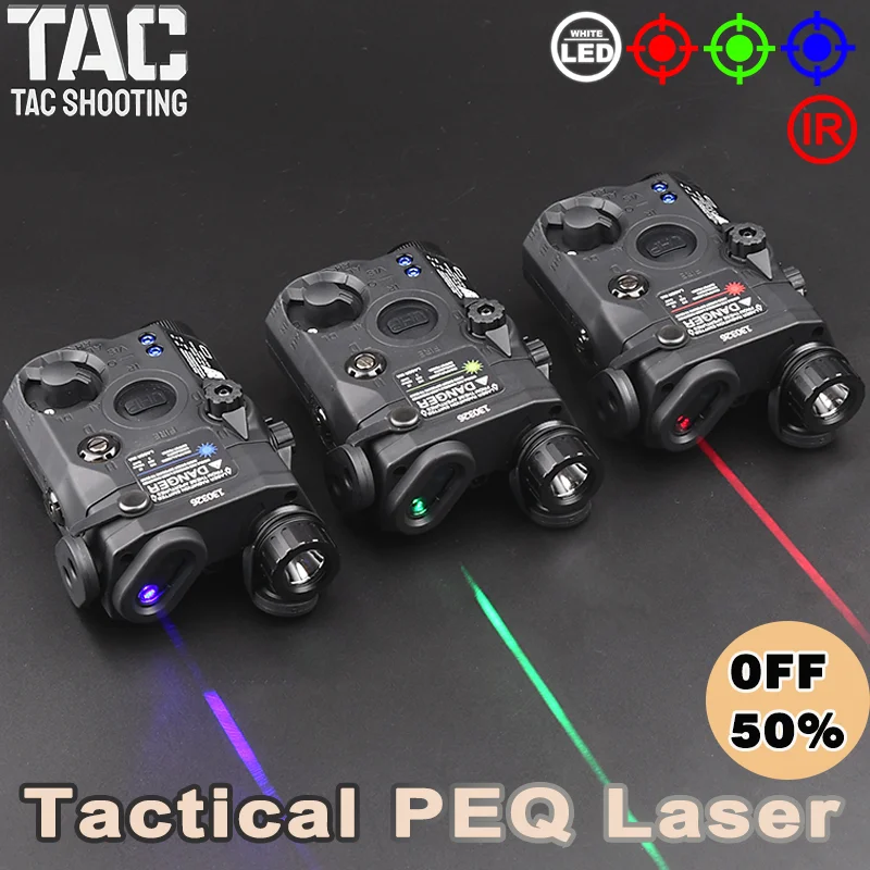 

Tactical PEQ15 UHP LA-5C Red Green Blue Dot IR Laser Pointer White LED Light Hunting Weapon Accessory Fit 20mm Picatinny Rail