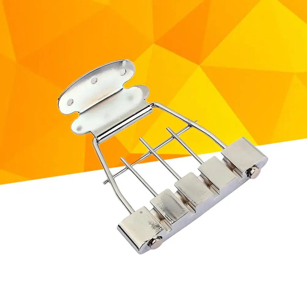 4 弦テールピースブリッジアーチトップギターテールピース頑丈な鋼亜鉛合金ギターパーツ