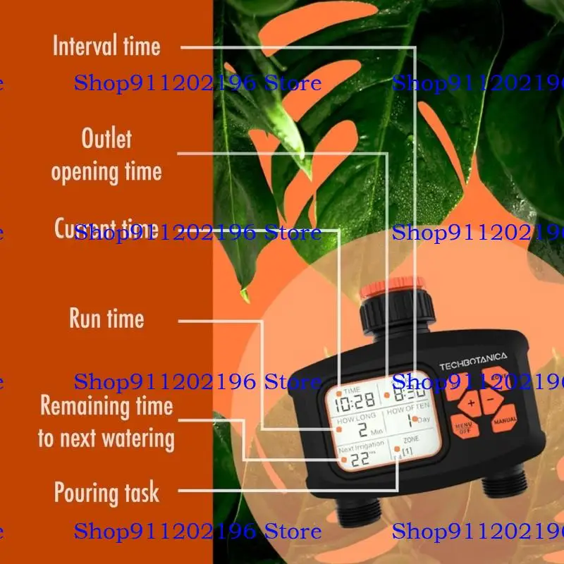 P82A Wassertimer 3/4 -Zoll -Ausgangsgarten Wassertimer Automatischer Bewässerung/LCD