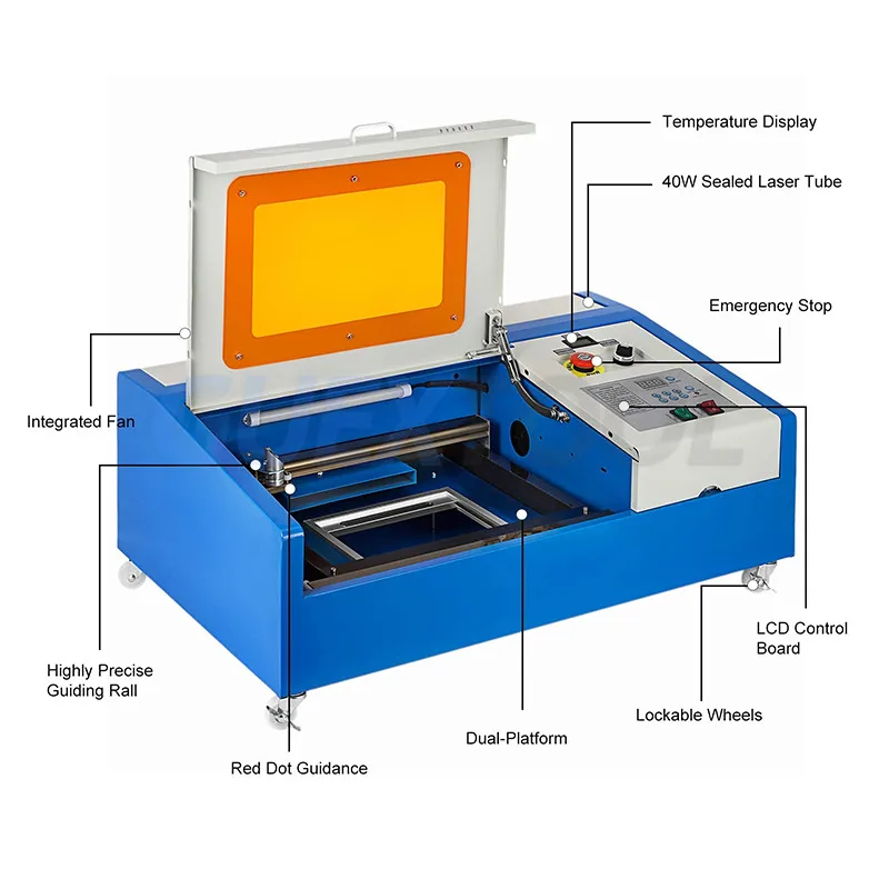 Laser Cutting Machine USB CO2 40w Laser Cutting Machine Engraving Cutting Machine K40 Engraving Machine 3020 For Wood Acrylic