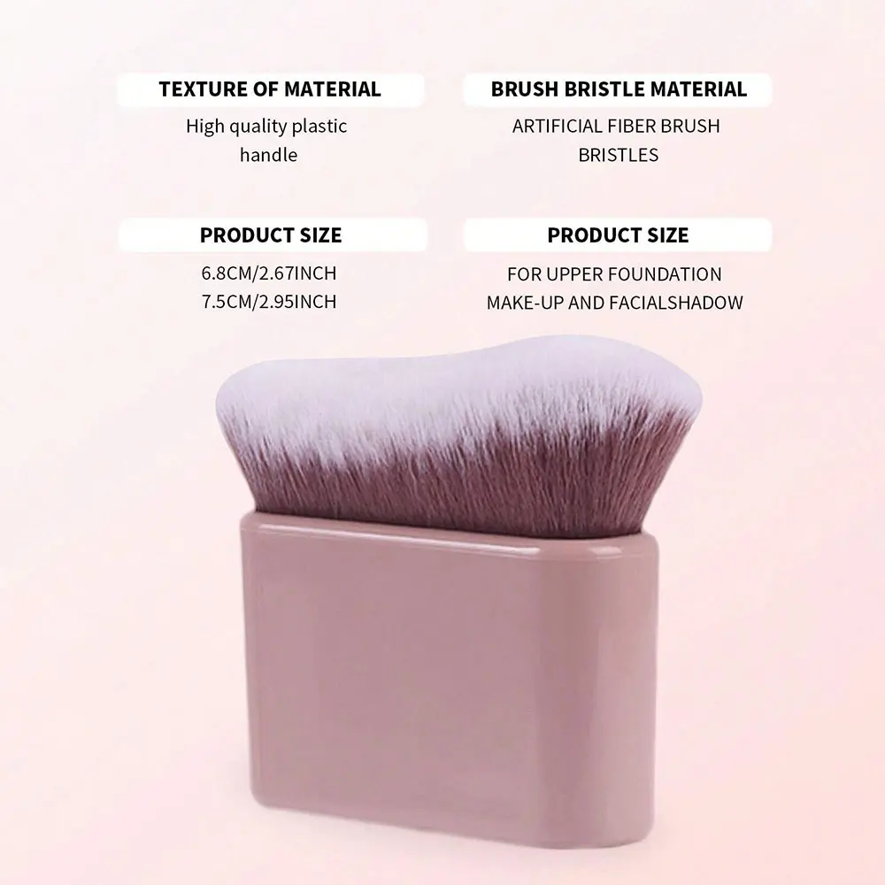 فرشاة أساس مسطحة متموجة محمولة ، وجه ناعم وملائم تمامًا ، ملمس ناعم جدًا ، مثالي للمبتدئين ، 1. #2