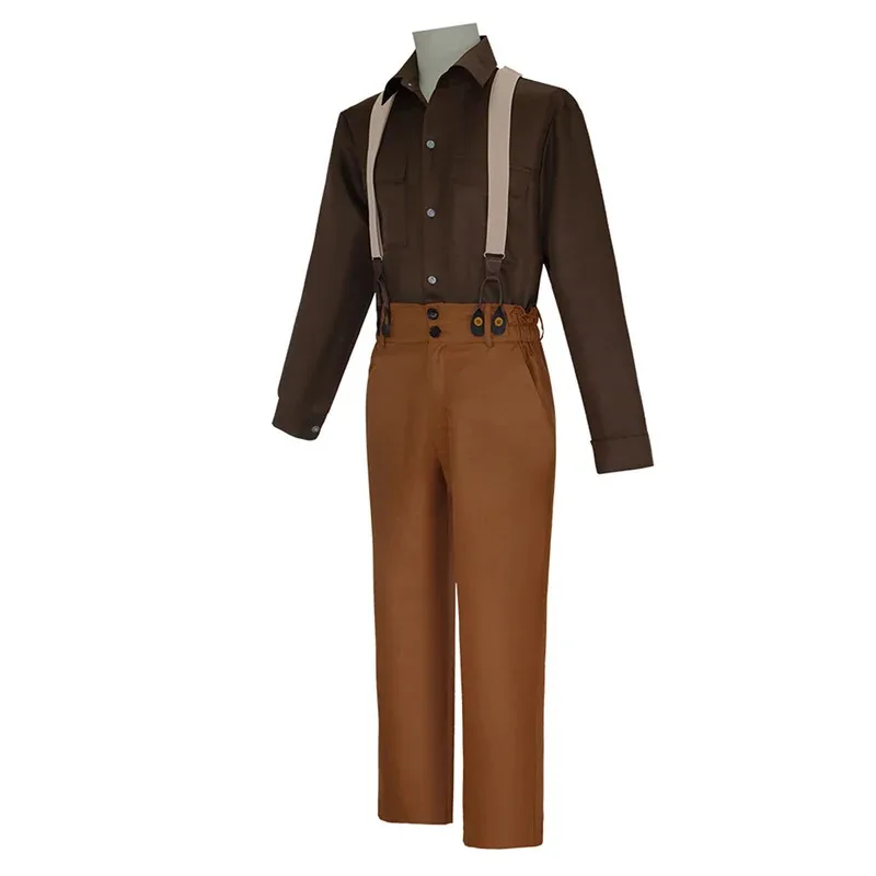 

asdh8@Adult Jack Dawson Cosplay Costume Shirt Pants Back Straps Men Male Clothing Outfits Halloween Carnival Party Disguise Suit