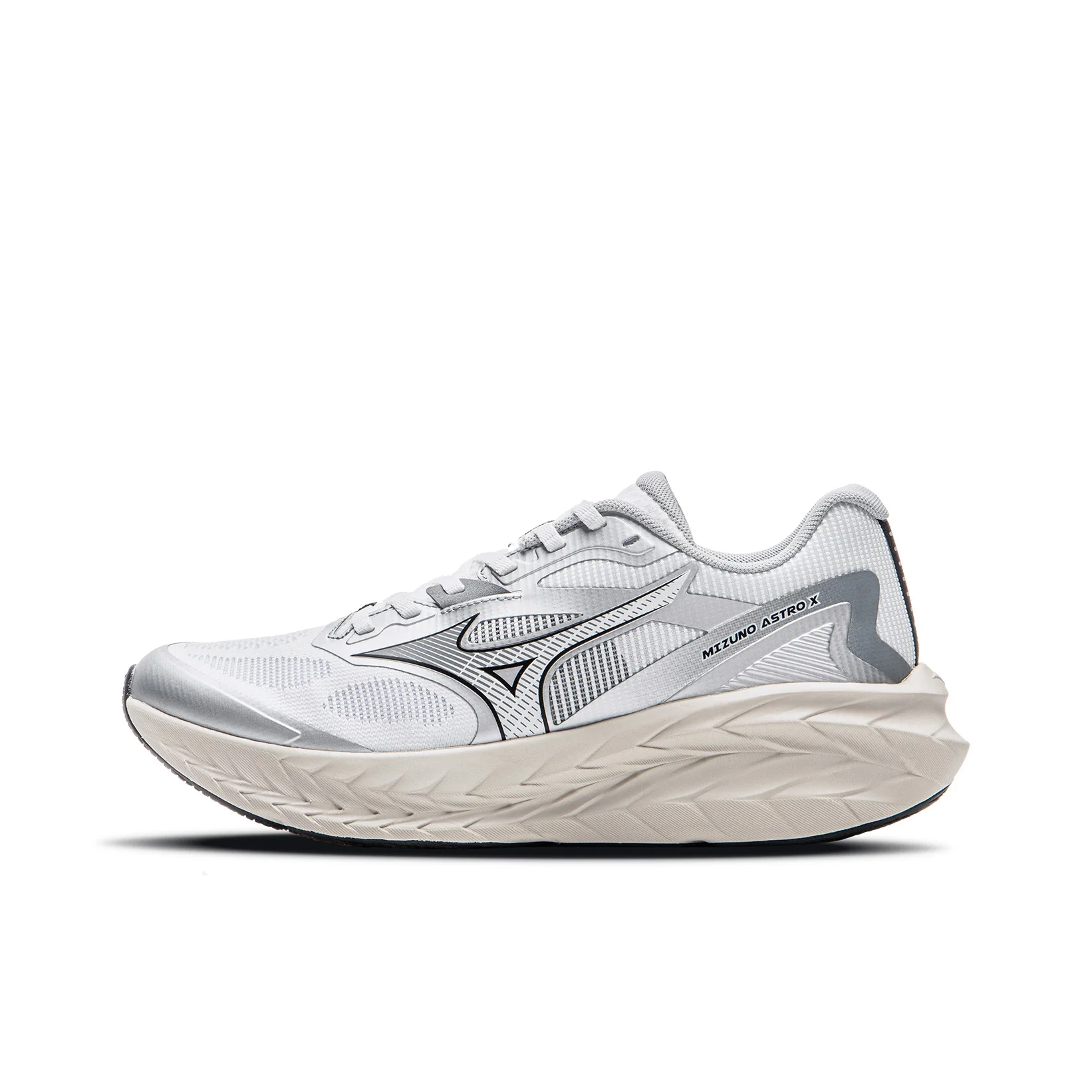 Mizuno ASTRO X Abrasion Resistant Low top Running Shoes Unisex White Silver D1GH250506