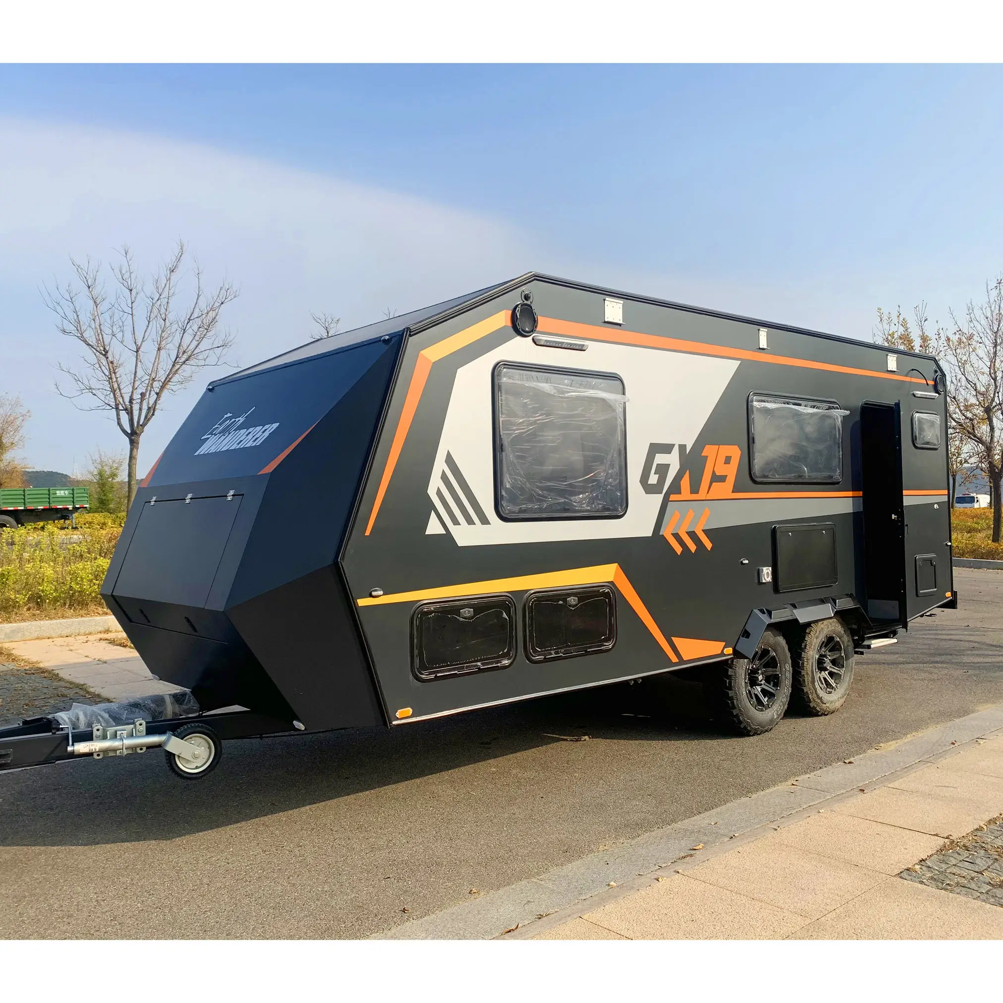 GX19 Off-road 4x4 Camp Camping Trailer Off-road Aluminum Caravan Travel Trailer Camper Van