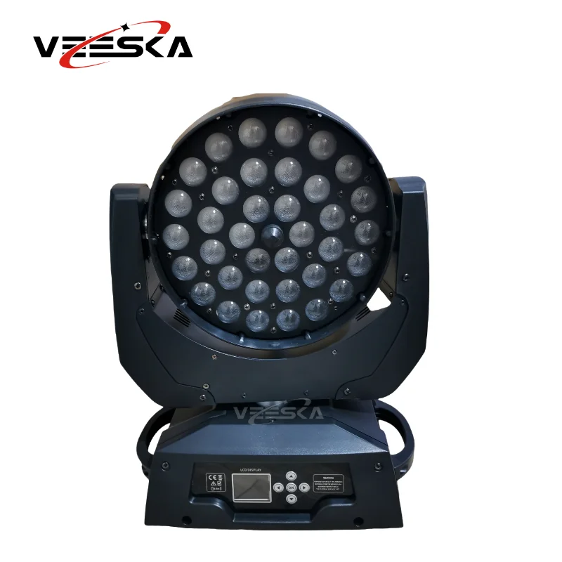 Christmas Zoom LED Wash Moving Head Wash Light flightcase Lyre Wash Zoom 36x18 RGBWAUV 6in1 Stage Lights