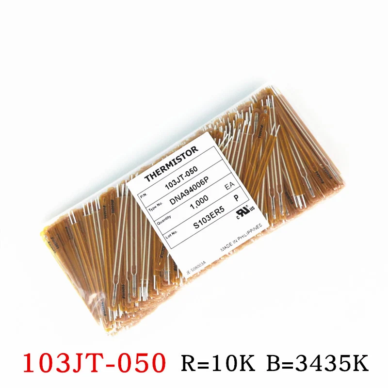 5PCS 103JT-025 NTC 104JT-025 Thermistor Sensor Thermal Resistor 103JT-050 10K 100K 1% 3435B 4390K Ohm R
