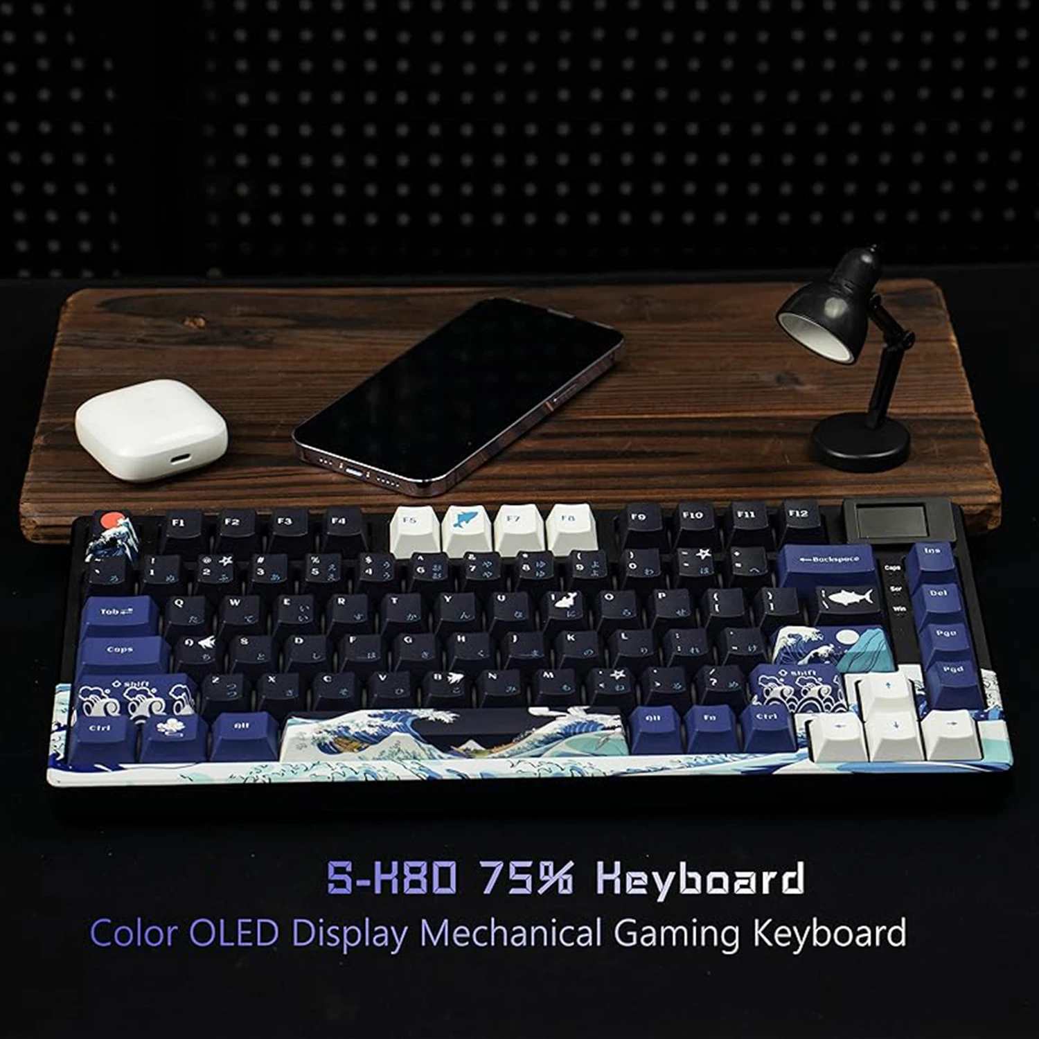 

Womier S-K80 75% Mechanical Gaming Keyboard Color OLED Display Keyboard Hot Swap Gasket Mount RGB Custom Keyboard For Mac/Win