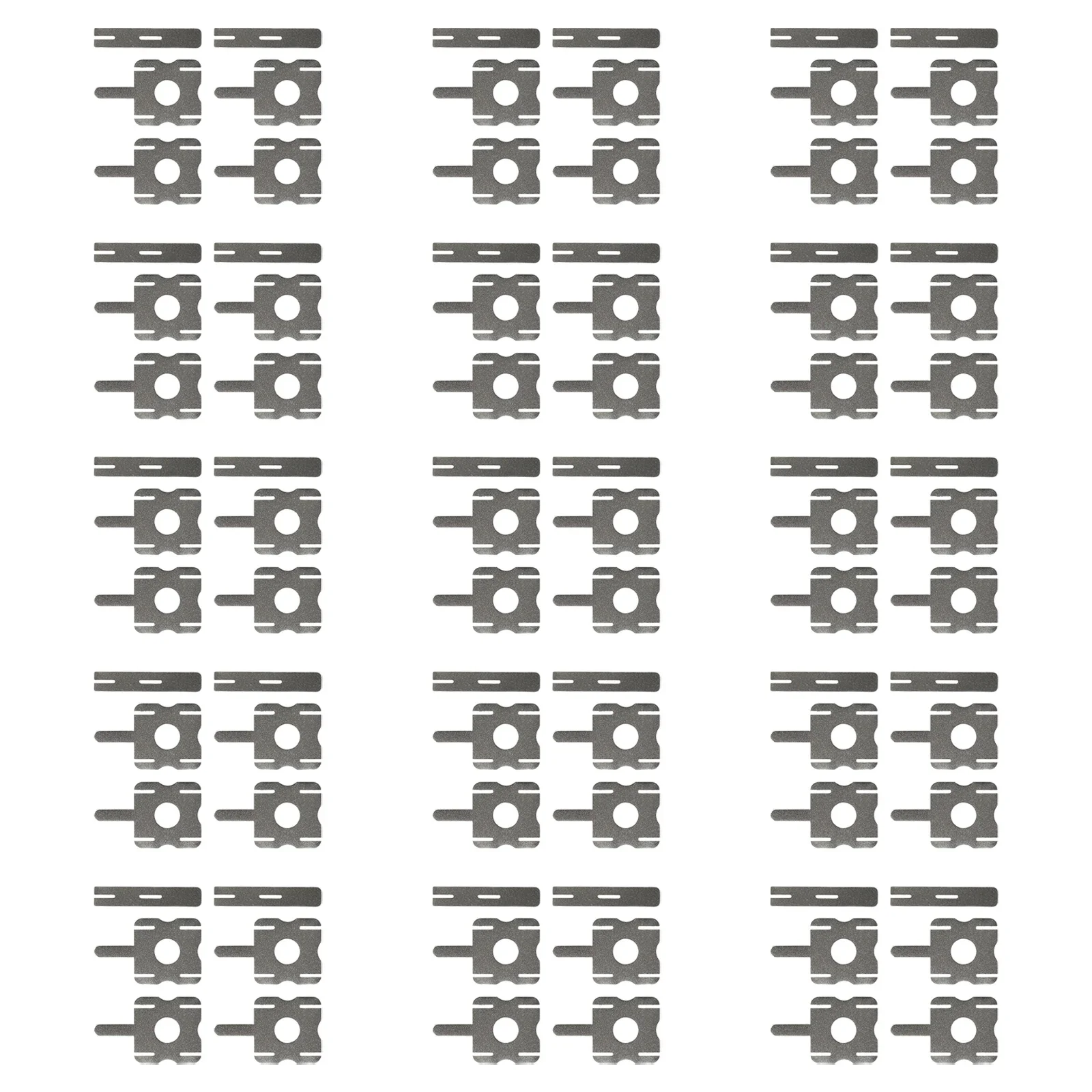 내구성 니켈 스트립, 용접 용이, 우수한 용접 성능, 높은 인장 장력, 15 세트, 총 90 개, 26x22mm, 90 개