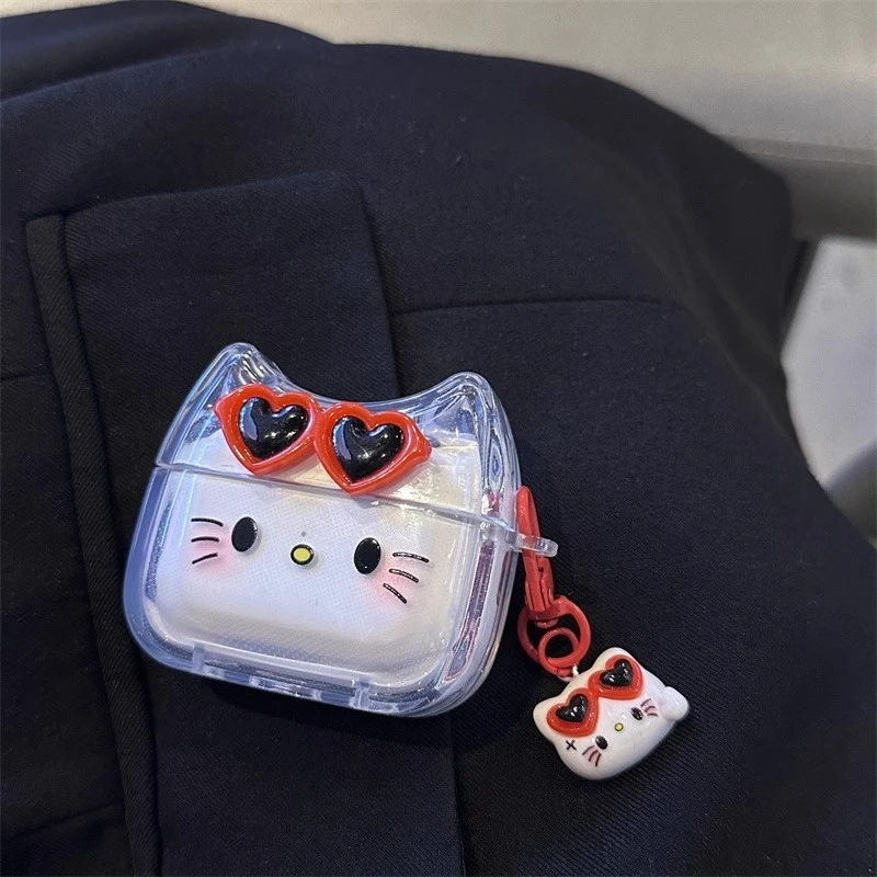 Чехол для наушников Kitty Cat для AirPods 4 (2024) Airpod Pro 1 2 3, Bluetooth-наушники, зарядное устройство, защитный чехол для наушников