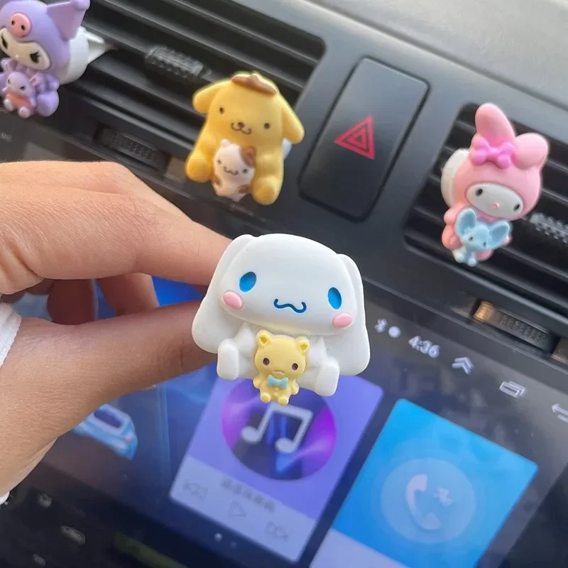 Sanrio Kuromi Deodorante per auto Melody Car Profum Outlet Deodoranti per sfiato Profumo Cinnamoroll Adatto per la decorazione di interni dell'auto