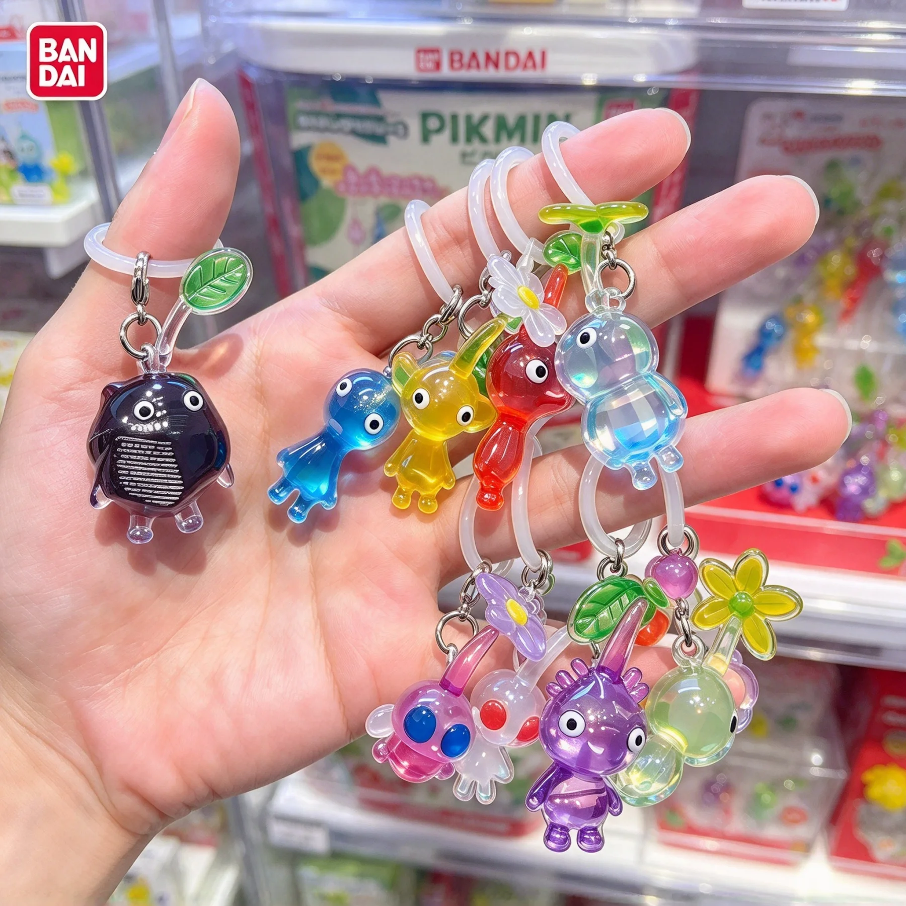 2027 Pikmin Game Characters Action Figures Backpack Pendant Collectibles Model Key Gashapon Ball Giving Gifts To Friends Fans
