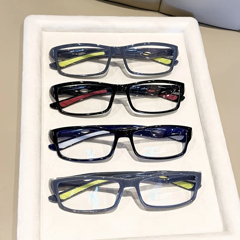 4 Stück Männer und Frauen Mode ultraleichte tragbare Lesebrille für ältere Menschen