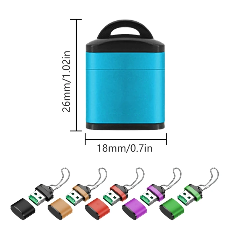 Card Reader USB2.0 Memory Card Adapter Memory Card Reader Adapter to USB Adapter for Laptops Fast Speed Dropship