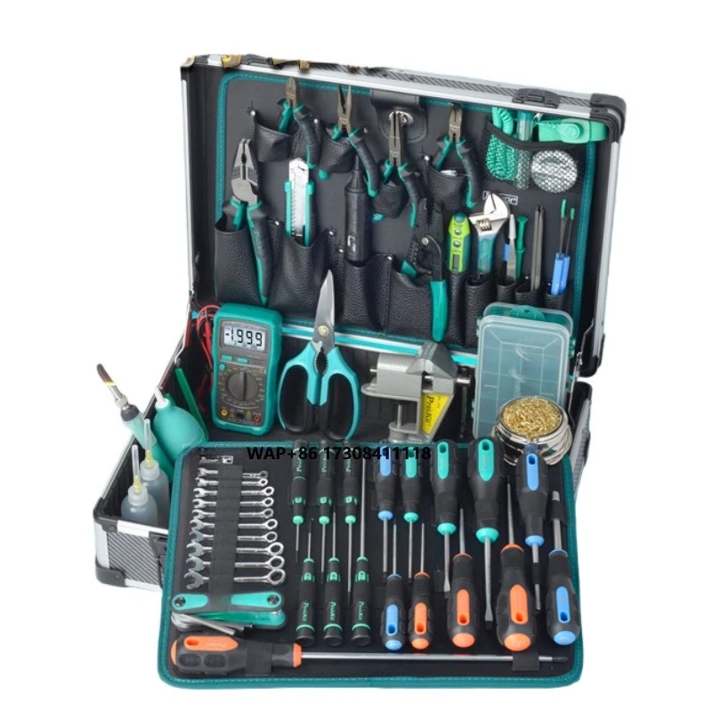

Professional Digital Electrician Tool Set PK-1900NH Welding Soldering Iron Scissors Case for Instrument Repair