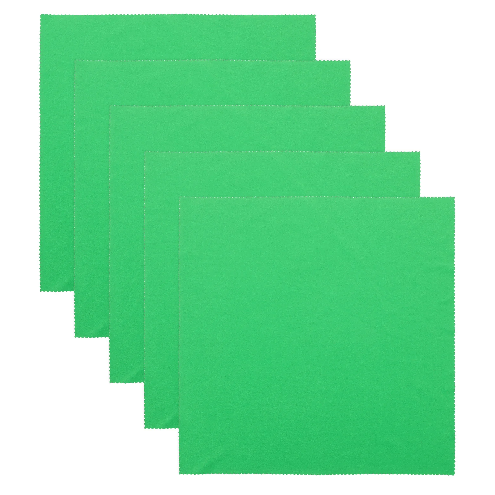

5Pcs Large Green Cleaning Cloth Kit Soft Microfiber Guitar Piano Violin Saxophone Flute Musical Instrument Polishing Cloth