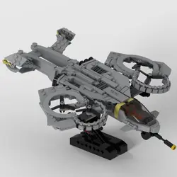 Sci-fi Helicopter with Display Stand from the New Movie 740 Pieces MOC Build