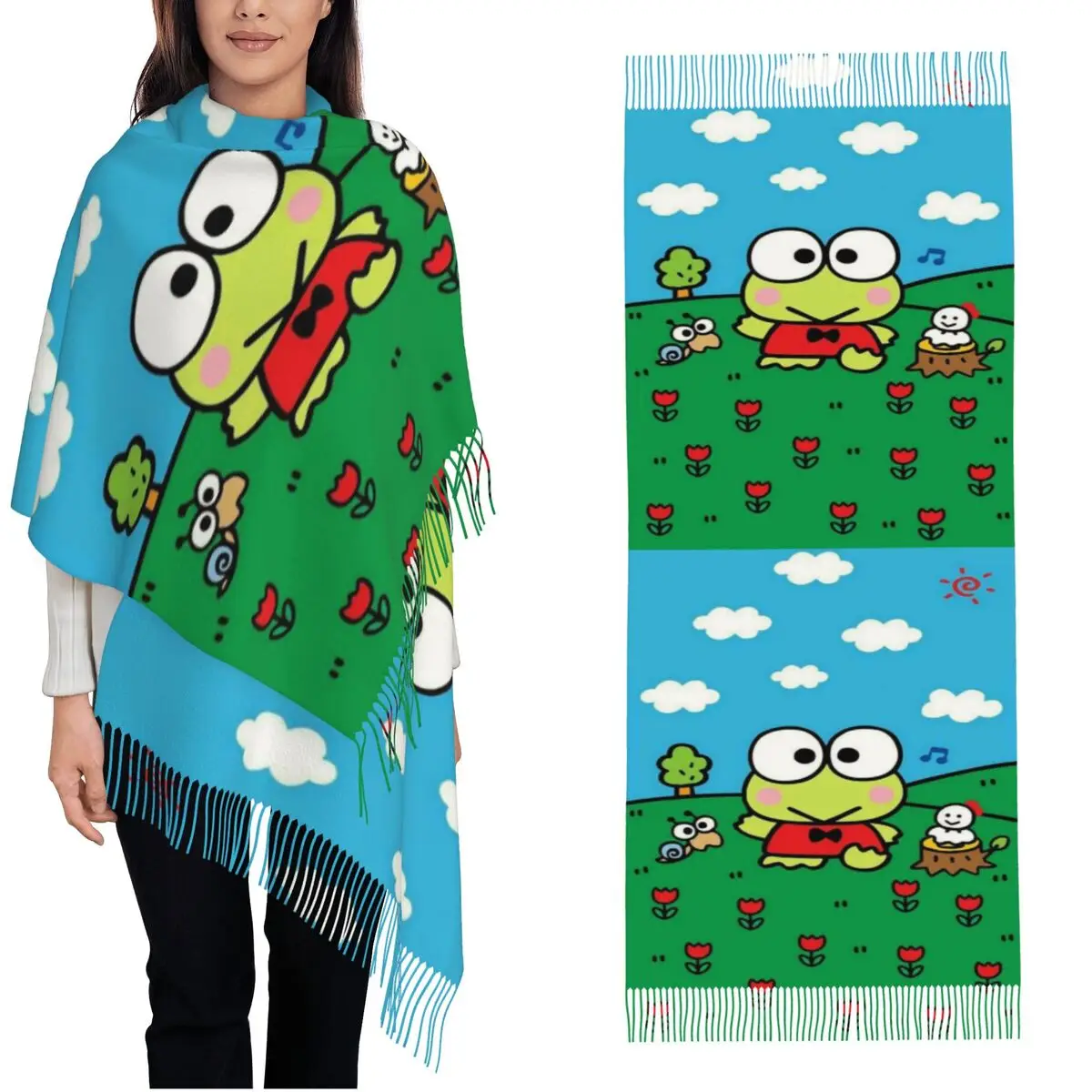 شالات كيرو كيرو كيروبيس يلتف المرأة شتاء دافئ كبير وشاح طويل الباشمينا شال الأوشحة