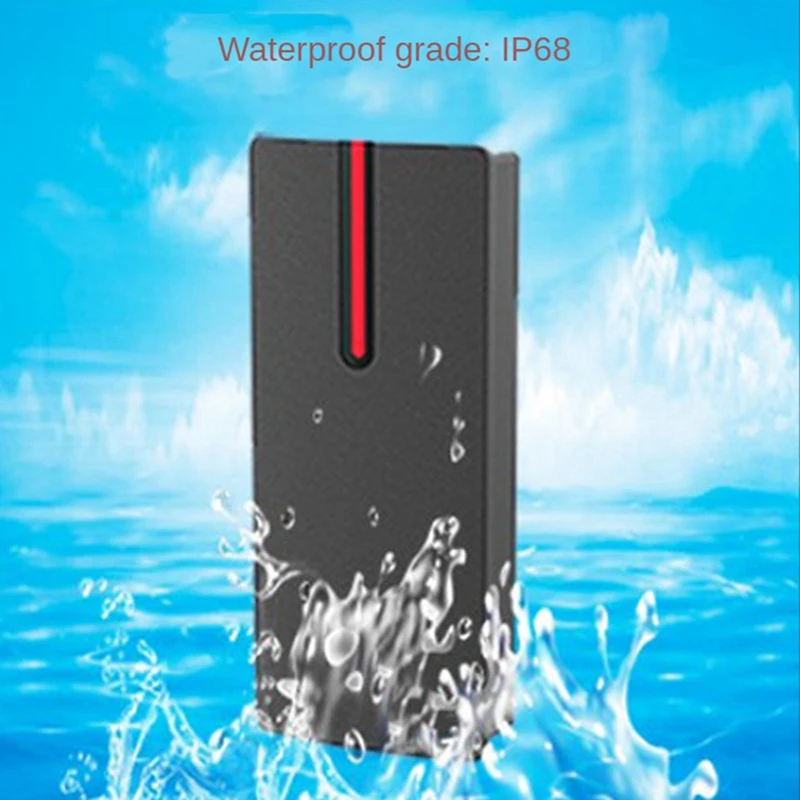 IP68 Waterproof IC Card Reader 13.56Khz Proximity Card Access Control Slave Reader Support Wiegand 26/34 Output-A69M