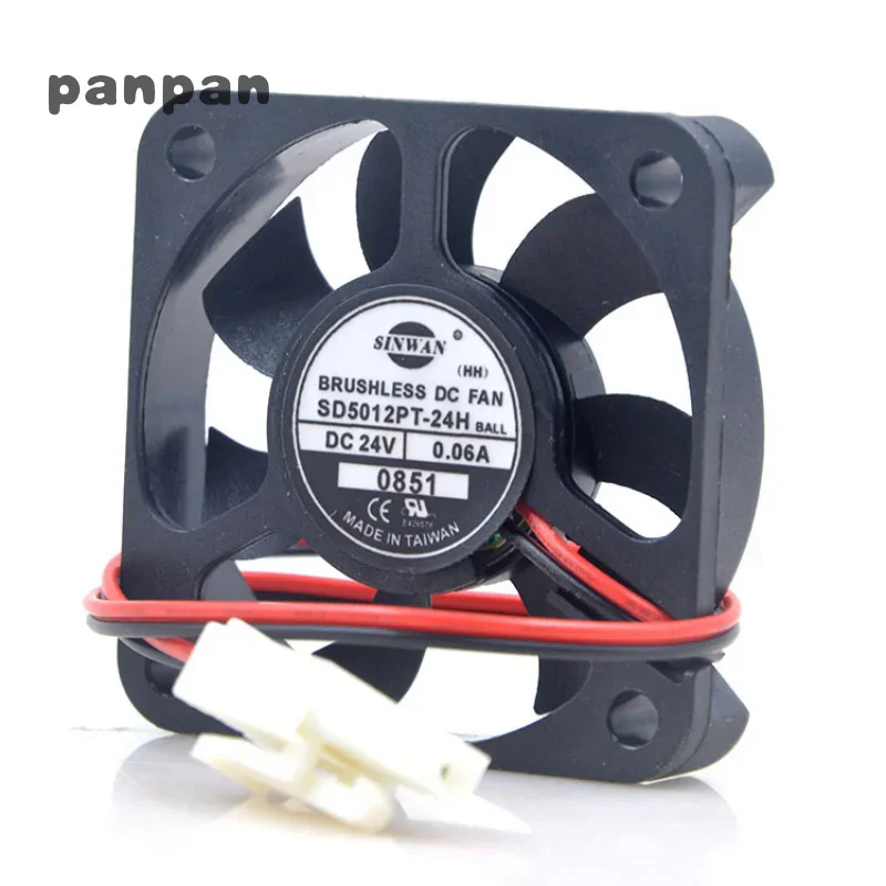 New CPU Cooler Fan for SINWAN SD5012PT-24H 24V 0.06A 5010 Frequency Converter Cooling Fan 5cm 50x50x10mm