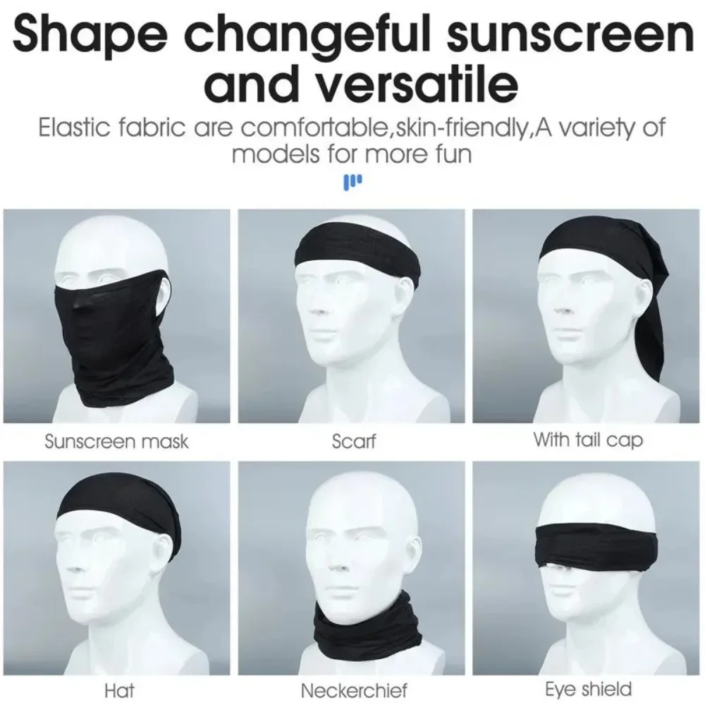 UV Face Cover Outdoor Sport Running Scarf Dustproof Men Women Mask Summer Cycling Breathable Headwear Ice Silk Anti