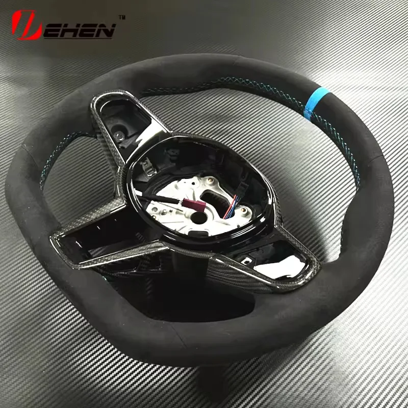 CS عجلة القيادة الكانتارا لسيارات BMW 1 2 3 4 5 6 7 8 Series G20 G26 G30 G01 G02 G80 G82 G87 F90 F95 F96 M3 M4 اكسسوارات السيارات