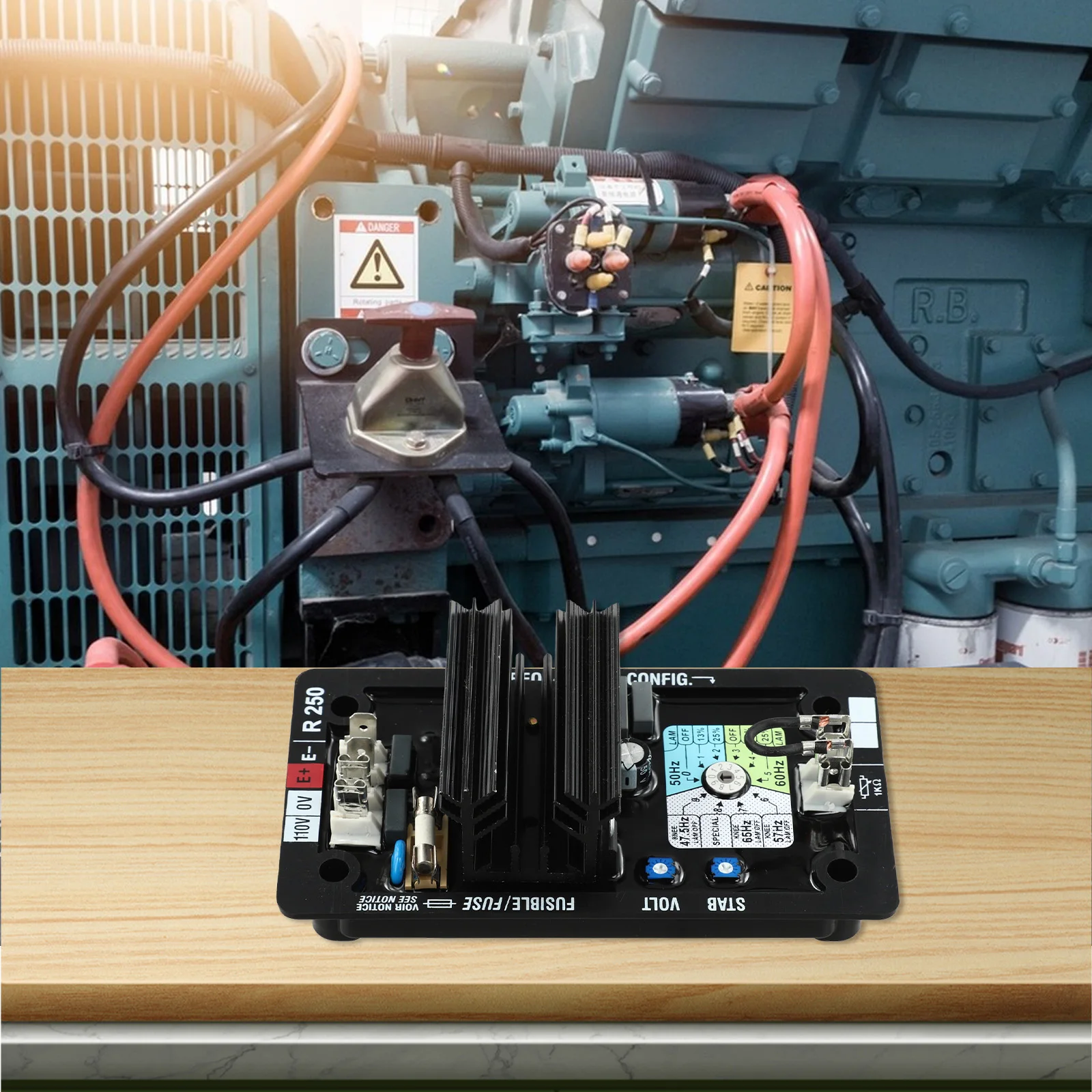 

Fuse Protection Generator Maintenance AVR R250 AVR Controls Module Transistor Controlled Power For Parallel Excitation